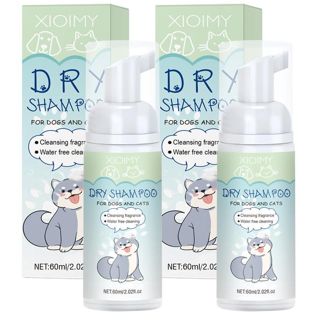 TEMU 2pcs Pet No Wash Shampoo And Conditioner, Effectively Moisturizes, Cleanses Greasy And Dirty Hair, Hair, Rich In Fragrance, Suitable For Cats And Dogs Pets