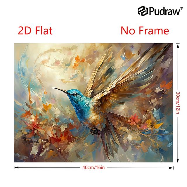 TEMU Arte de Moderno sin " y Flores" - Impresión en con en Azul Vivo, Naranja, Amarillo, Verde, y Turquesa para Sala, Dormitorio o Comedor (80x120 cm)