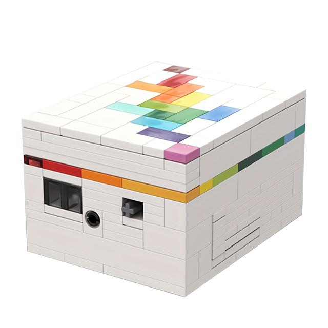 TEMU - A Popular Movie Puzzle Box Building Model, Creative Moc Desktop Ornament Made From Durable Abs Material, For Mecha Enthusiasts, Featuring A Cool .