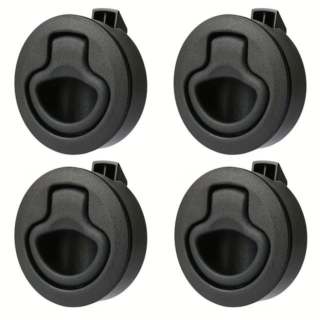 TEMU 4pcs Rv Embedded Handle Pull Lock, Large Cabinet Latch Furniture Lock, Camping Cabinet Closure, Suitable For Boats