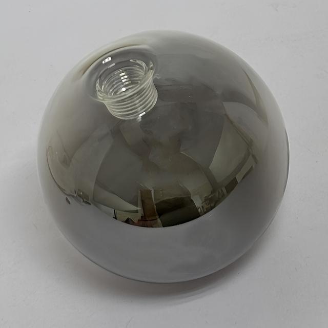 TEMU 1pc Lighting Replacement Glass Spherical Shade Modern Smoke Grey Lampshade, Replacement Pendant Light, For Indoor Bedroom Living Room Bathroom Office (only Lampshade, Not Electrified)