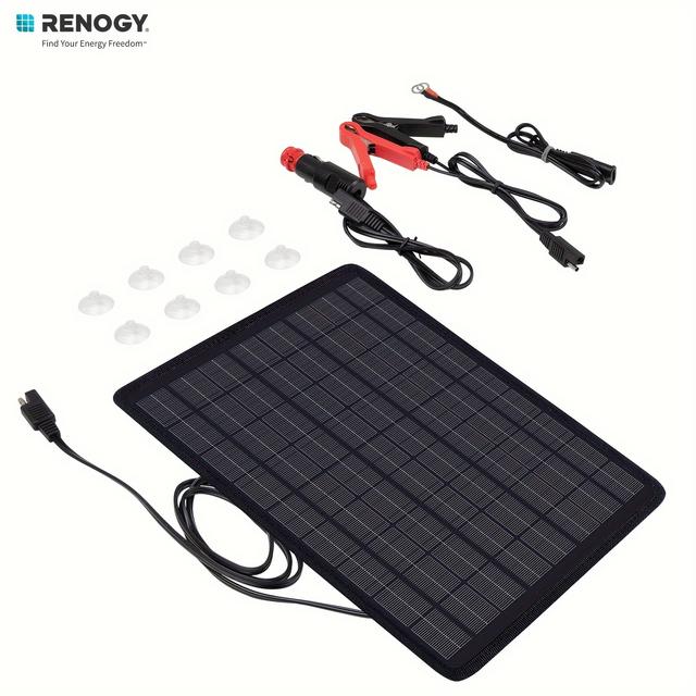 TEMU Renogy 10w Solar Battery Trickle Charger Maintainer