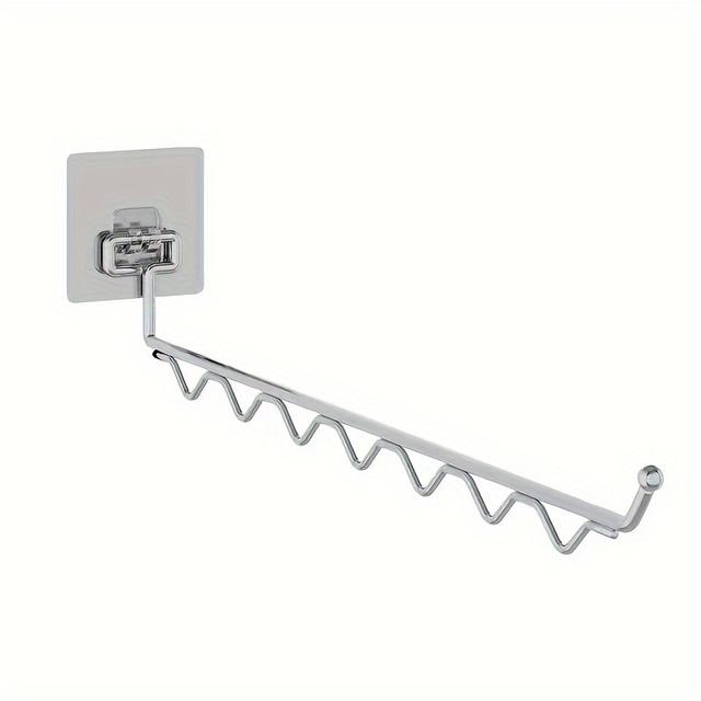 TEMU 1個 スペース節約 ステンレス製 折りたたみ式乾燥ラック フック付き - 壁掛け式、伸縮式、折りたたみ式衣類ハンガー 洗濯室、バスルーム、バルコニーで効率的な空気循環を実現、衣類乾燥ラック、乾燥ラック