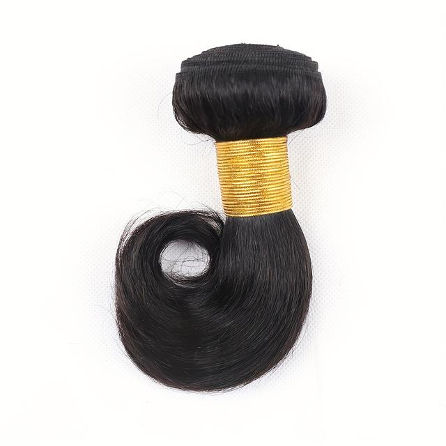 TEMU 1 Paquete de Cabello Humano Onda Cuerpo Brasileño Virgen 1pc Extensiones de Cabello Humano Onda