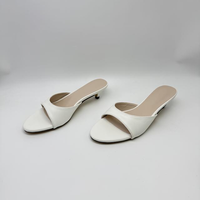 TEMU Sandalias de tacón para mujer con diseño de gato, punta redonda y diseño elegante, con punta abierta, Zapatos de mujer