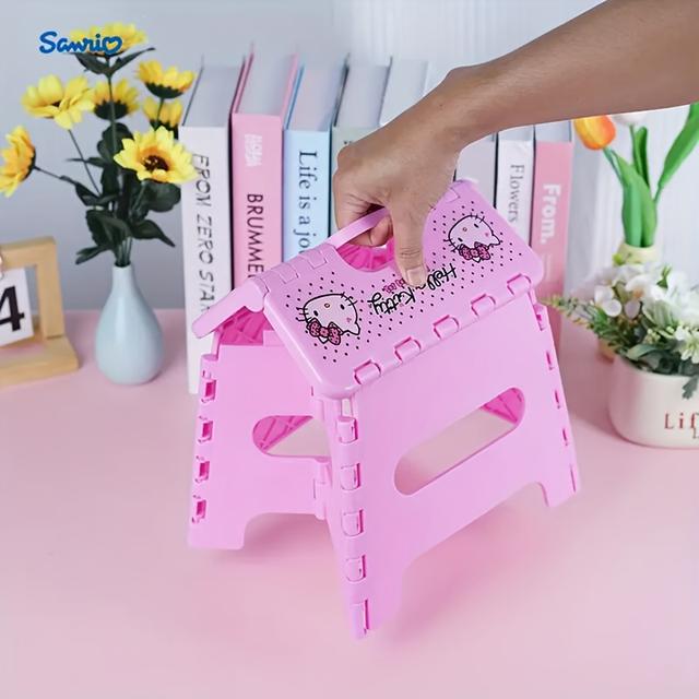 TEMU A Pack Of Folding Stools Suitable For Office And Home Use, Featuring Thick Plastic Cartoon Designs. Portable Stools Easily And Are Perfect For Outdoor Activities Like Fishing Or Halloween Parties