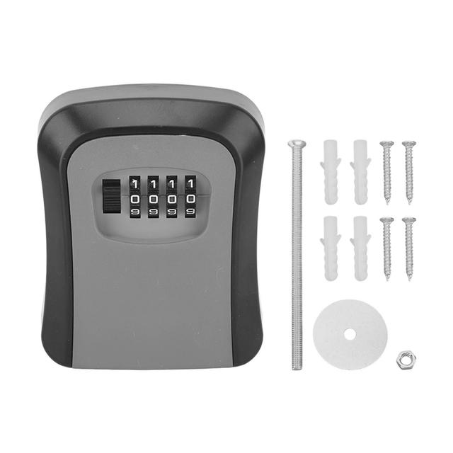 TEMU 1pc Industrial& Mounted Key Lock Box For Up To 8 Keys, Weatherproof With Slide Cover. This Is Lock To Lock Your With.