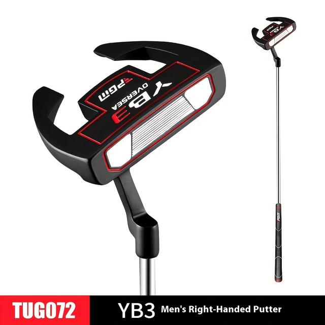 TEMU Pgm Tug072 Golf Men's Putter Golf Horn Style Men's Golf Putter With Sight Line