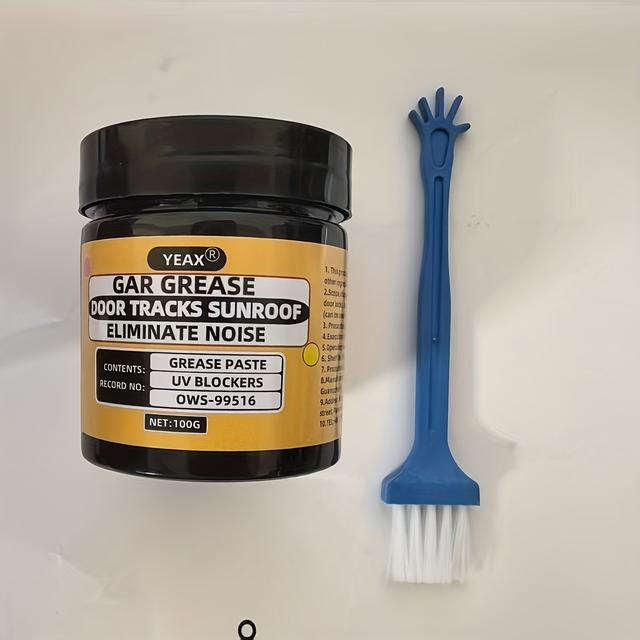 TEMU 1 szt. 100G Samochodowego Smaru Specjalnie do Ograniczników Drzwi, Zawiasów, Szyn Szyberdachu, Utrwalania Niezgodnych Dźwięków i Twardego Smaru do Okien i Drzwi