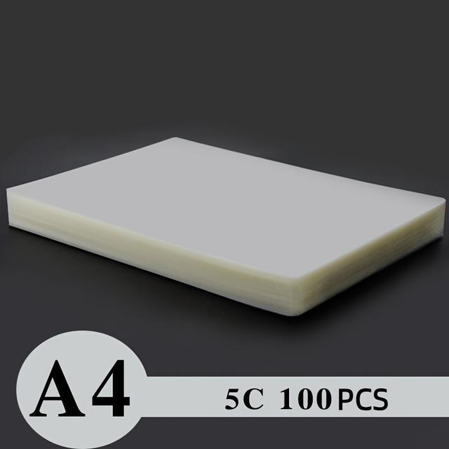 TEMU 100 Sheets Pack Clear Heat Laminated Plastic Paper Laminate Sheets - 8.66 X 12.59 Inch, A4 Laminating Film Laminating Film Waterproof Die Laminating, A4 Document Photo Card Film (5 Mil Thick)