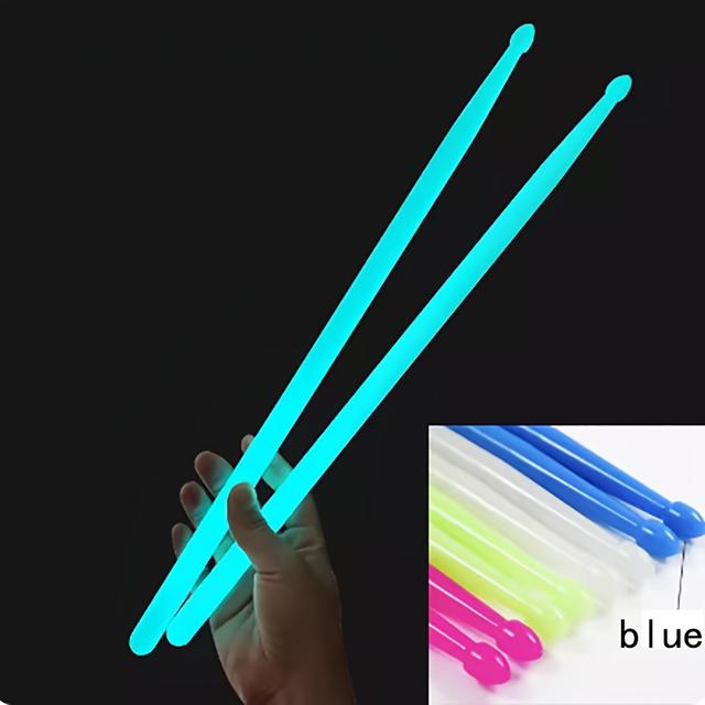TEMU -the-dark Fluorescent Drumsticks 5a, Jazz Drumsticks, Continuously Luminous -the-dark Fluorescent Drumsticks