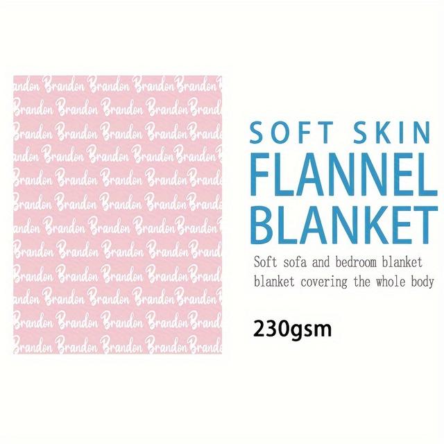 TEMU Personalized Name Blankets As Custom Gifts For And Daughters, Soft Fleece Throws For Sofas And Tv Use