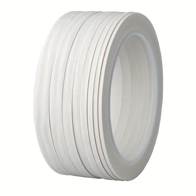 TEMU Set mit weißem -Klebeband: 8 Rollen, 2mm bis 10mm x 25m, geeignet für Nagelkunst, Malerei, Sprühmalerei, Kleidungsgestaltung und Mustererstellung