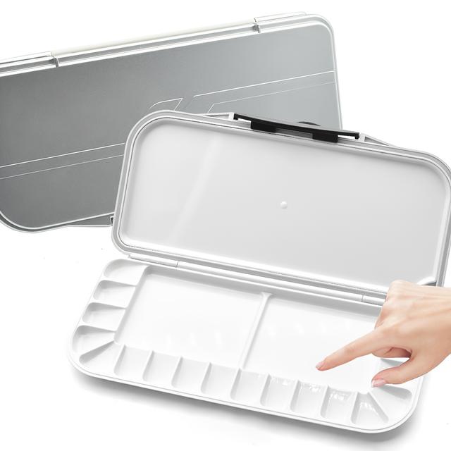 TEMU per Sigillata con , 1 Confezione, 18 Pozzetti e 2 Aree di Miscelazione, 1 Vassoio Grande per Miscelazione, per , per Pittura con , per Vuota, per Pittura, Vassoio Pieghevole per Pittura