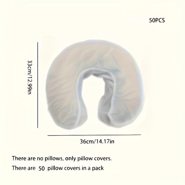 TEMU 50 Stück Einweg-Kissenbezüge, ultraweiche Massage-Masken, Kopfstützenbezüge für Massageliegen und -stühle, Universalgröße, Beauty--Masken.
