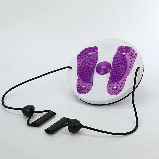 TEMU Waist Twisting Disc With Handles, For Decorating The Waist, , Hips, And Thighs; Includes A Foot Massage Board With 6 Magnets For Home Gym Workouts And Fitness Equipment.