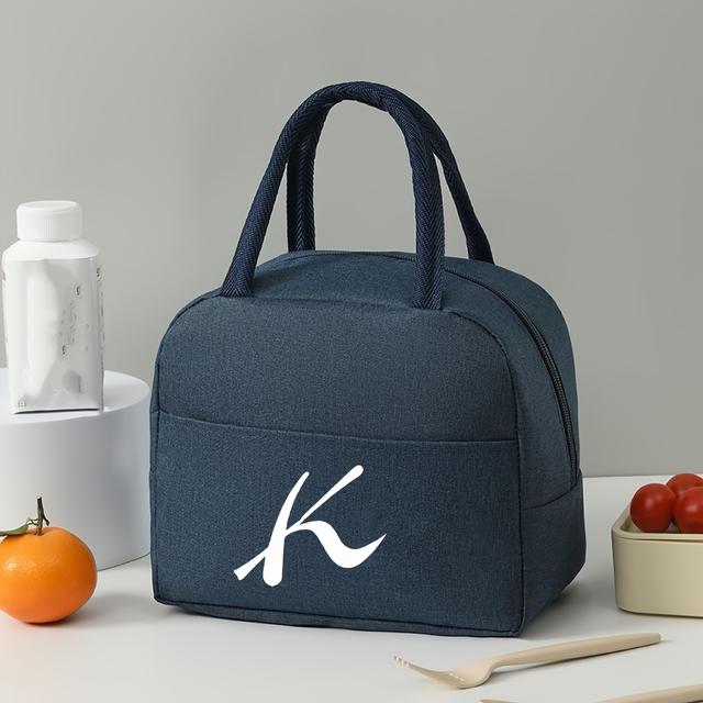 TEMU 【商品名】ミニマリストスタイルの広々としたランチトート。ビジネスパーソンや学生に最適。食品温度を維持するための頑丈な断熱材を備え、耐水性生地で作られています。（非食品接触）