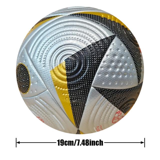 TEMU 1pc Size 5/4 Waterproof Leather Soccer Ball, , Ideal For Youth Competition & Training, Perfect Gift For Thanksgiving, Christmas, Halloween - Leather Football For Adults