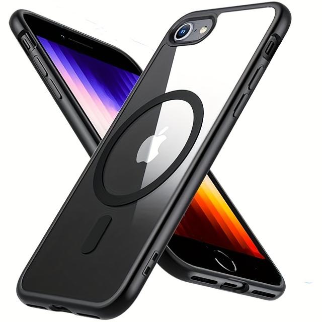 TEMU Phone Case - A Magsafe-compatible Magnetic Phone Case Designed For Iphone 7, 8 Plus, Se 2/se 3, X, And Xs, Featuring A Clear, Durable Hard Back Cover