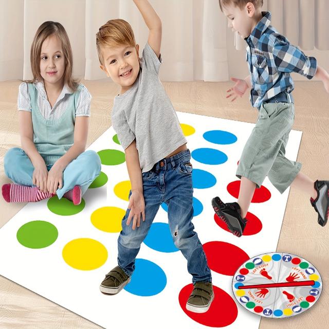 TEMU Interactive Tabletop , Body Twisting Fun Large Game Blanket Mat For Exercising Body Balance And Finger Interaction - Group Multi-person Parent-child Interactive Party Gathering Entertainment Game