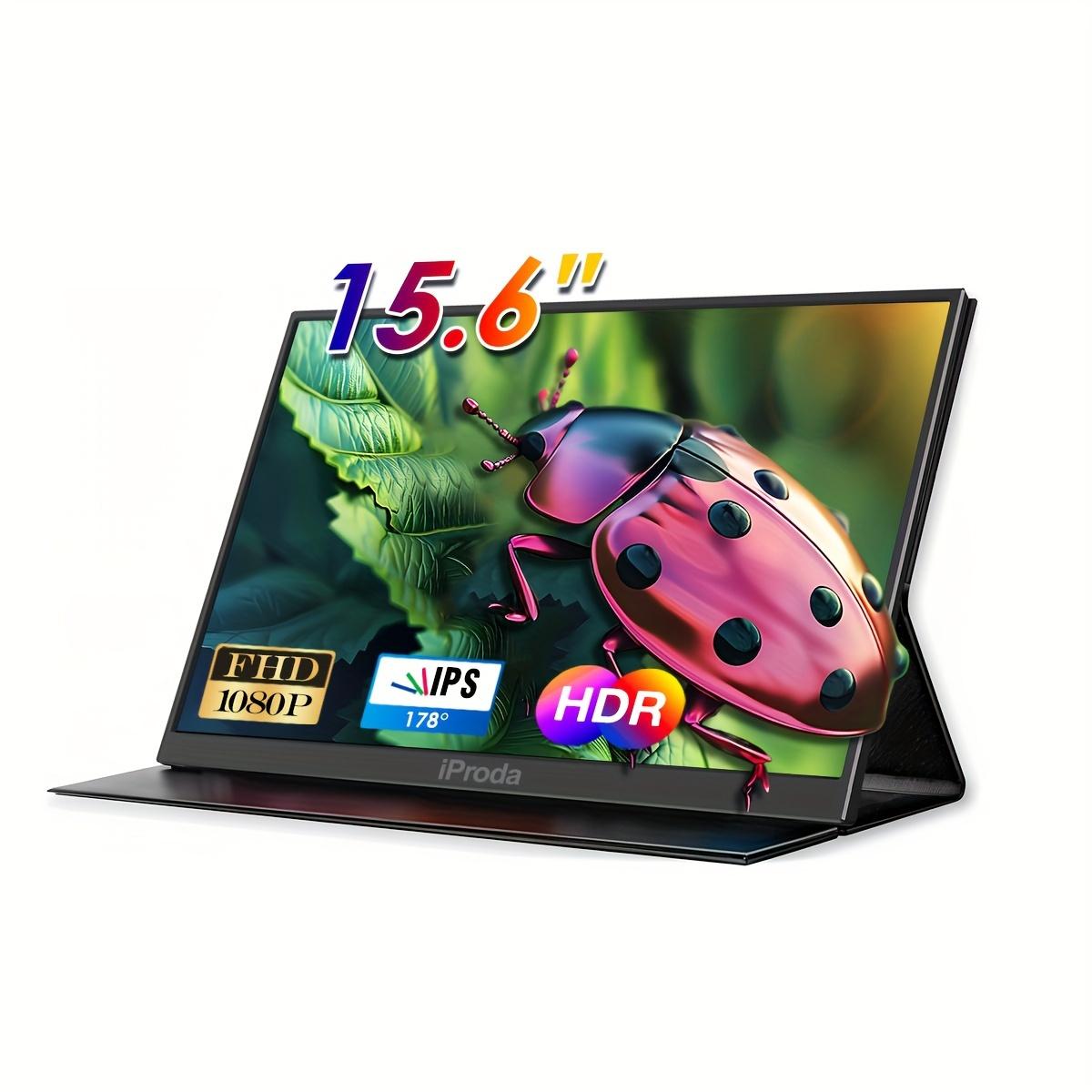 TEMU 15.6inch Portable Monitor, 1920×1080p Fhd Gaming Monitor, 60hz Ips, Compatible With Laptops, Ps4/ps5, And /pc As An Extended Screen
