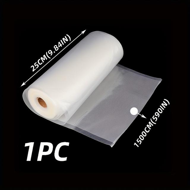 TEMU 1roll Durable And Puncture-resistant Vacuum Sealer Rolls | Multi-width, Each, Perfect For Food Preservation, Sous Vide, And Bulk Storage, Heavy-duty Plastic Bags For Home And Commercial Use