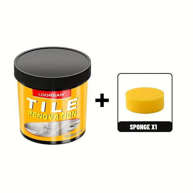 TEMU 10l+ Tile Renovation Paste - Look Brand-new Tile Repair & Restoration Cream, For Bathroom & Floor Tiles, Pvc-based Formula, Easy Application, Durable Surface Restoration