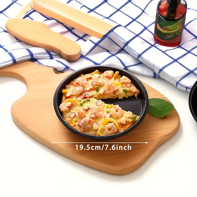 TEMU Round Thickened Pizza Pan And Baking Tray Set For Home Ovens, Suitable For 6/7/8/9/10/12 Inch Cake Molds And Baking Tools