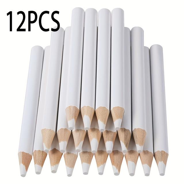 TEMU 12pcs/15pcs 's Chalk Pencils, Suitable For Handicrafts, Tailoring, Quilting, Sewing Tools And Accessories, For Nail Art Dotting