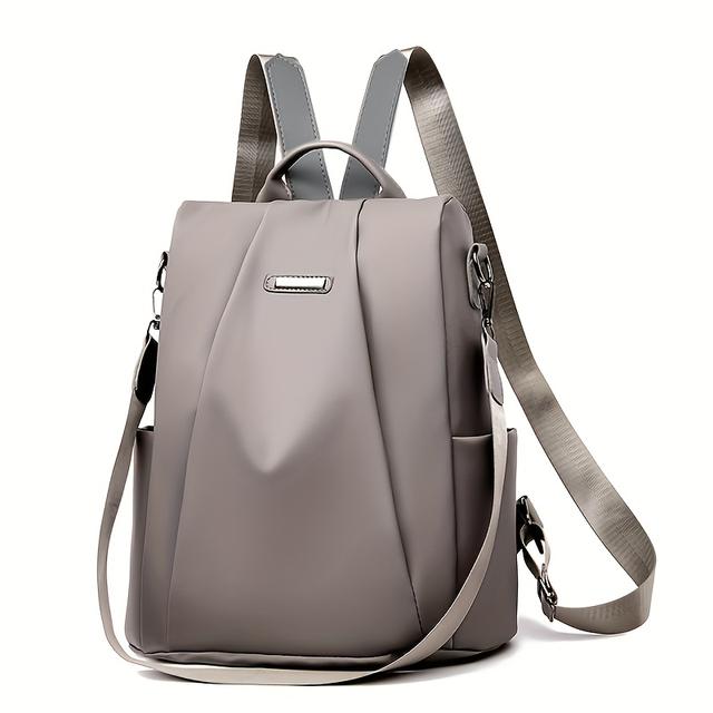 TEMU New Stylish And Versatile Casual Travel Backpack, Oxford Cloth Compact Women's Backpack