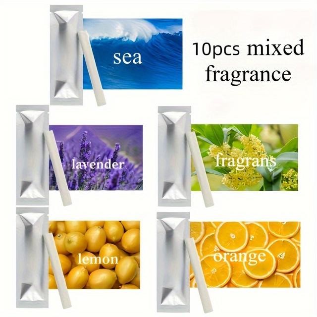 TEMU 10pcs Car Air Freshener Refills - Solid Scented Sticks For Ventilation System, Enhances Interior Fragrance, Funny Car Air Freshener