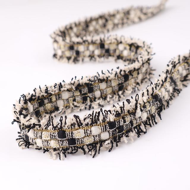 TEMU Cinta Decorativa de Encaje con y Trenzas de 2 Yardas para Cortinas, Disfraces, Manualidades y Costura