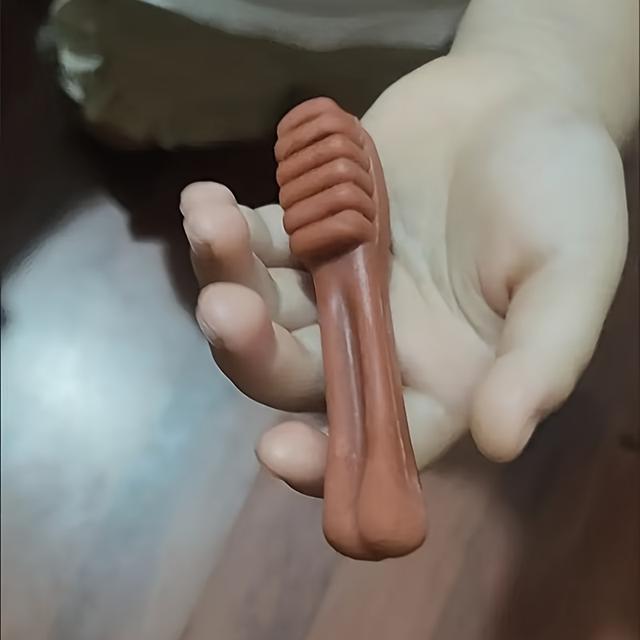 TEMU 6 Piezas de Palitos para con Forma de Cepillo de Dientes - Plástico No , Adecuado para Cachorros y Perros, Higiene Dental, Mordedores Seguros para Encías (Palitos de Masticar de Plástico)