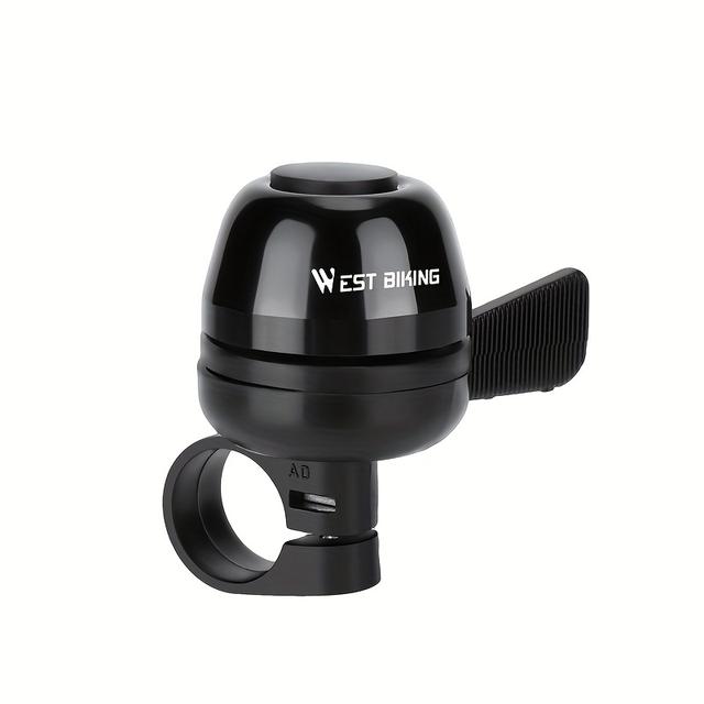 TEMU Bicycle Bell, Aluminum Alloy Loud Bell, Clear And Bicycle Bell, Cycling Gear, Cycling Additions, Stylish Design, Thumb Bell, Mountain Bike Handlebar Bell, Essential For Single Bike Bells,