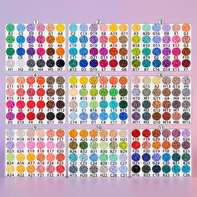 TEMU 【16,000個】高品質 2.6mm ミニ ビーズ 96色展開。クラフト、ピクセルアート、手作りデコレーションに最適。クラフター、ホビイスト、ティブなプロジェクトに。家族で楽しめるインタブビティ、友達のパーティーに最適なゲーム。