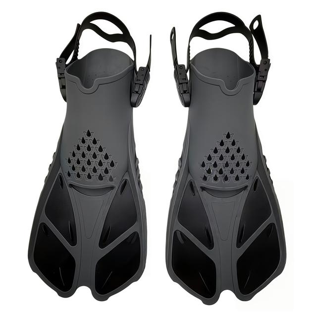 TEMU Professional Adjustable Swimming And Snorkeling Fins, Suitable For Sizes 36-47, Freestyle/frog Kick Fins For Adults, Diving And Outdoor Sports Equipment