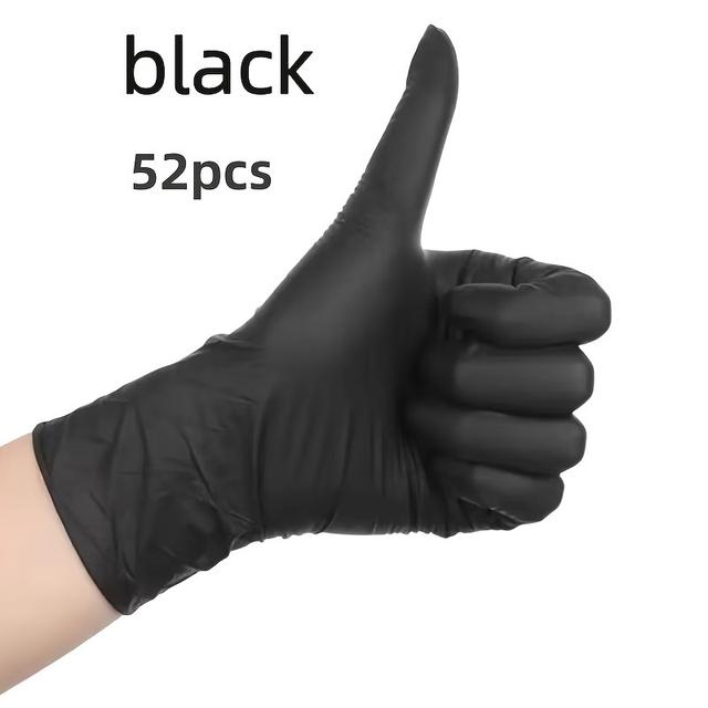 TEMU 22/52/102pcs Black Disposable Composite Nitrile Gloves | Latex Free, Suitable For Cleaning Tasks
