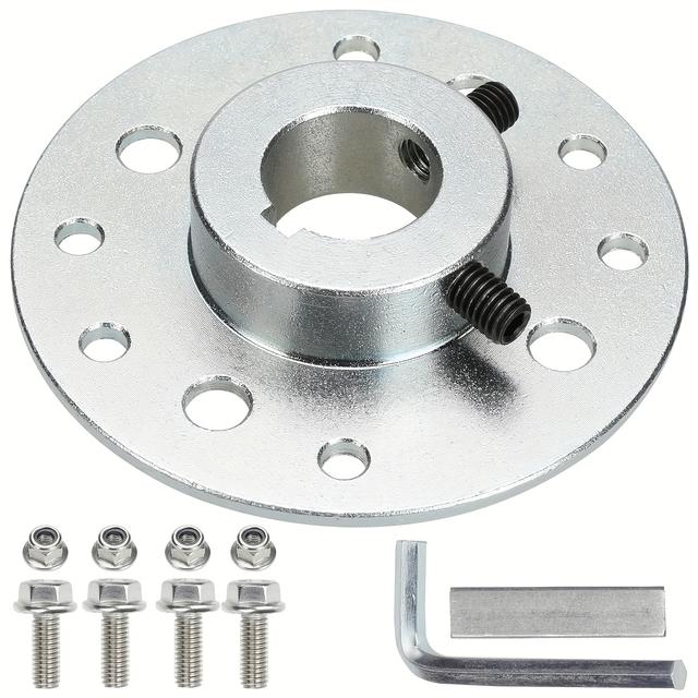 TEMU Go-kart Axle Rear Sprocket Kit, 1" Hole Diameter, 1/4" , With Hardware Kit, Suitable For 196cc 6.5hp Buggies, Drift Trikes, And Heavy-duty Go-kart Additions
