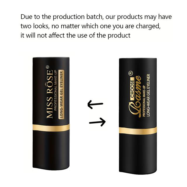 TEMU -black Eyeliner Gel, Matte Waterproof Single-ended Pencil For Defining