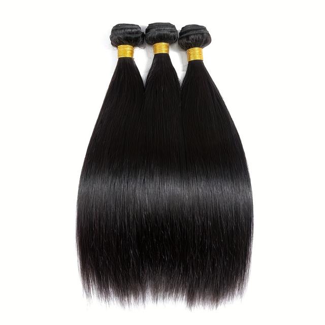 TEMU Extensiones de Cabello Humano de Calidad 3 Paquetes 8-30 Pulgadas 11A para Mujeres