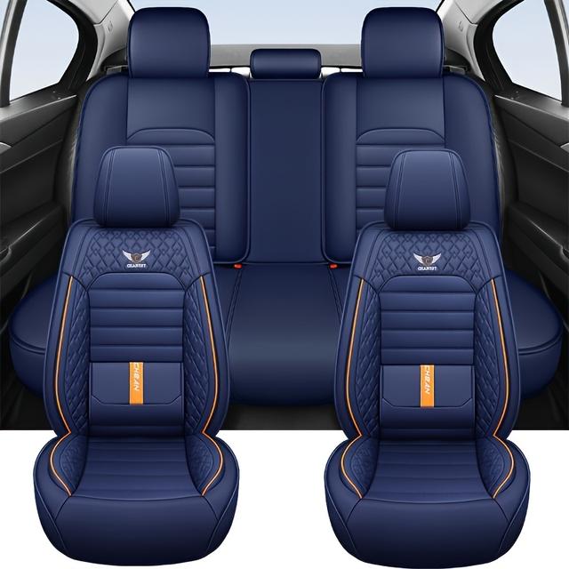 TEMU 5-seat Car Seat Cover Complete Set – Fits 95% Of All 5- (cars, Suvs, ) – Premium Pu Leather, Breathable – Seat Protection