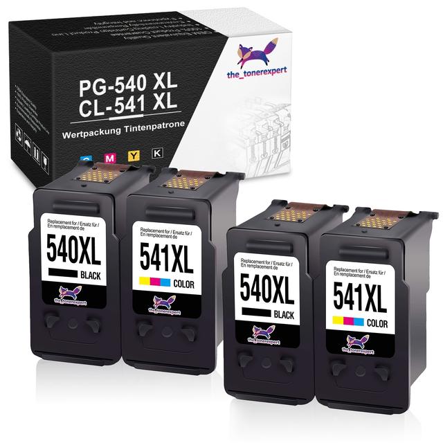 TEMU 2 Cartouches d'Encre Remanufacturées Haute Noir + 2 Couleurs pour Canon PG-540XL CL-541XL, Compatible avec TS5150 MG3150 MG3500 MG3600 MG3650 MX475 MX375 MX535 - Série MG et Série MX