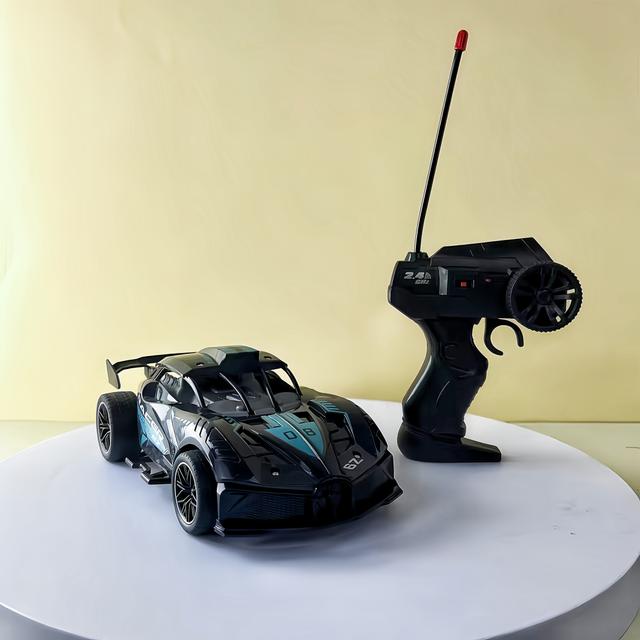TEMU Remote Control Racing Car Toy, 2wd Track Car, Plastic Rc Vehicle, For Boys And Girls, Suitable For 8-12, With Track For Birthday And Holiday Gifts