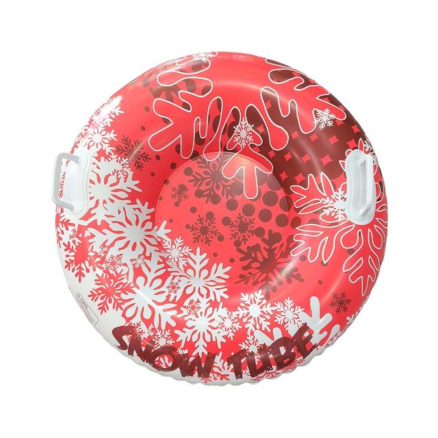 TEMU Inflatable Snow Tube For Adults, Snow Sled With Strong Handles And Deep Bottom, Suitable For Winter Outdoor Sports, Christmas Birthday Gift