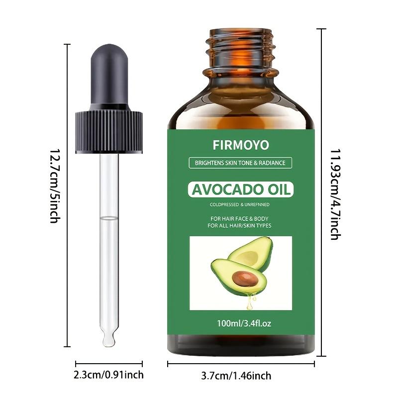 TEMU 100ml/3.4fl.oz Firmoyo Avocado Essential Oil Moisturizing, For , , Massage, Candle Making, Soaps, Hair Care Products - Types, Contains Glycerin, Adult For Both Men And Women