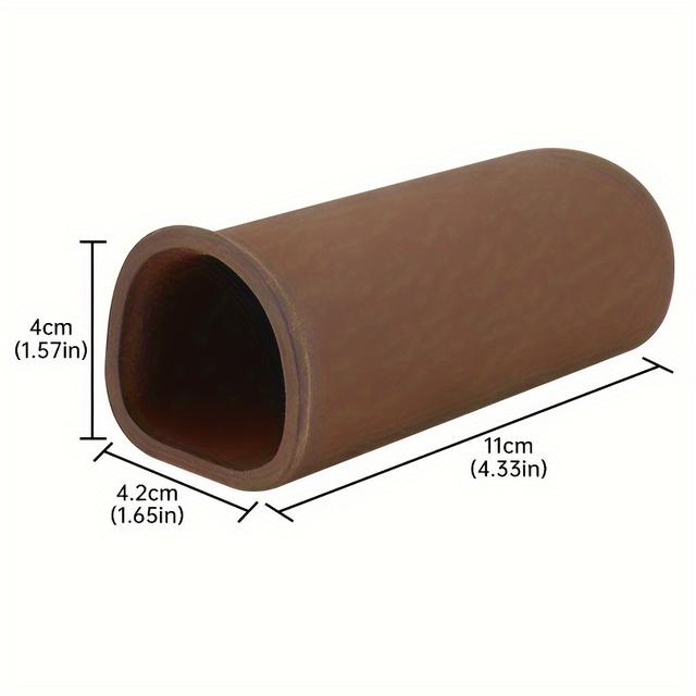 TEMU 1pc Ceramic Cave Aquarium Use - Fish And Shrimp , Treated Shelter, Small Flat Bottom