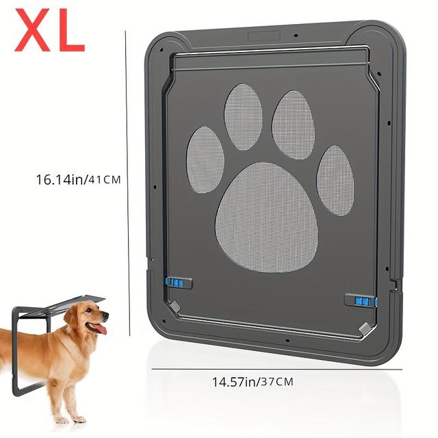 TEMU 1pc Pet Door For Outdoor Use, Suitable For Dogs And Cats, Allowing Through Windows With A Stylish, Secure, And Lockable Screen