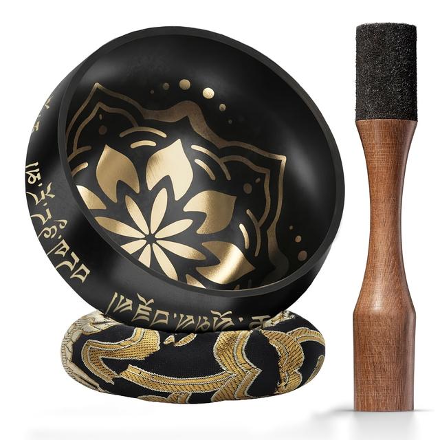 TEMU Ensemble de Bol à Chanter avec Bâton Tapis Adapté pour la Détente et le Yoga