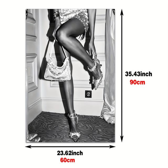 TEMU . Fashion Poster, Leinwand Wandkunst, Moderne Pop Art Drucke für Wohnzimmer, Schlafzimmer, Büro, Badezimmer Dekor, Ästhetische Ungerahmte Kunstwerke