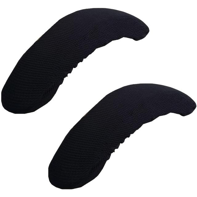 TEMU Odnímatelné pratelné potahy na opěrky rukou kancelářské židle (černá)